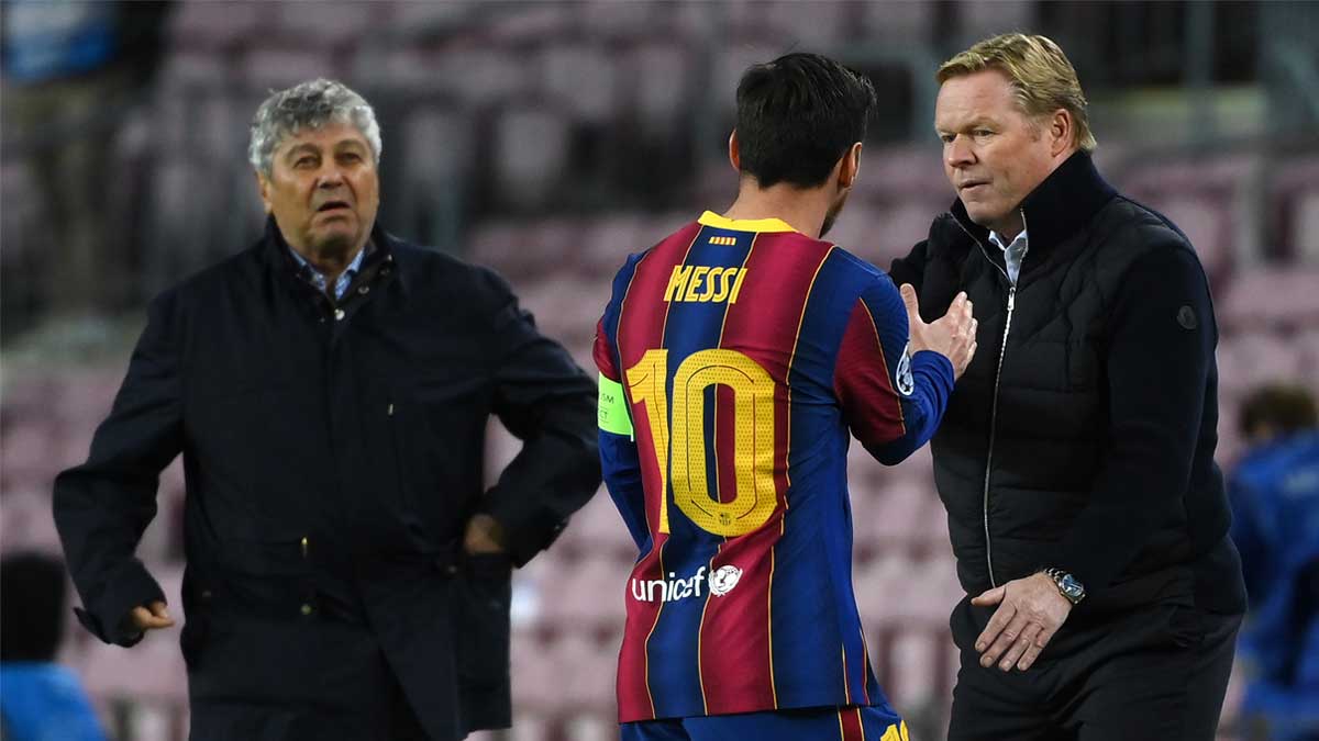 Koeman-Messi "Hemos decidido no llevar a Messi" a Kiev, dice Koeman