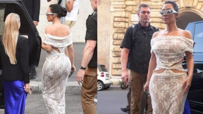 Captura - Kim Kardashian en El Vaticano Kim Kardashian Vaticano