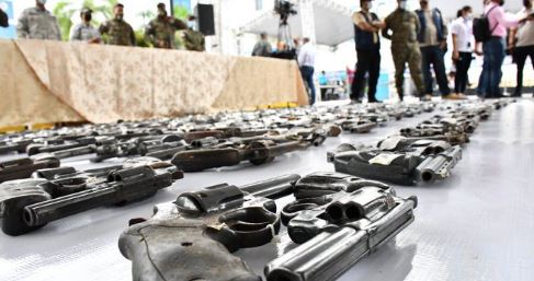 Destruyen armas de fuego Mi País Seguro