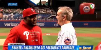 La Maleta del Presidente y su primer lanzamiento en el partido de los Mets | El Show del Mediodía