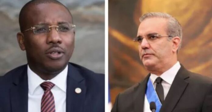 Joseph Claude y Luis Abinader El canciller de Haití Joseph Claude