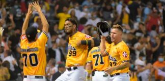 Águilas se sacuden y derrotan Tigres en el Estadio Cibao