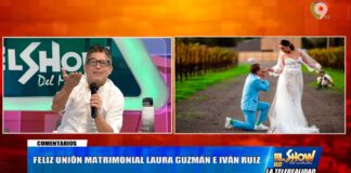 ¡Primicia! Imágenes del Matrimonio de Iván Ruiz y Laura Guzmán | El Show del Mediodía