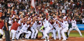 Jonronazo de Ozuna le da primera victoria a Gigantes en Serie Final