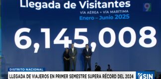 6 millones de visitantes en el primer semestre del año