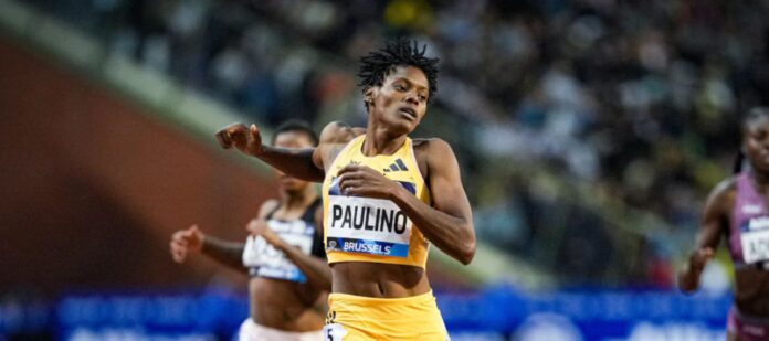 marileidy paulino consigue segundo lugar en los 200 metros del grand slam track