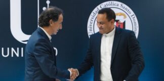 unipago, s.a. y la universidad católica santo domingo inauguraron hoy el renovado auditorio rvdo. padre ramón alonso beato