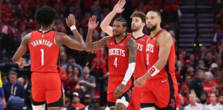 vanvleet y thompson lideran el camino y los rockets evitan la eliminación