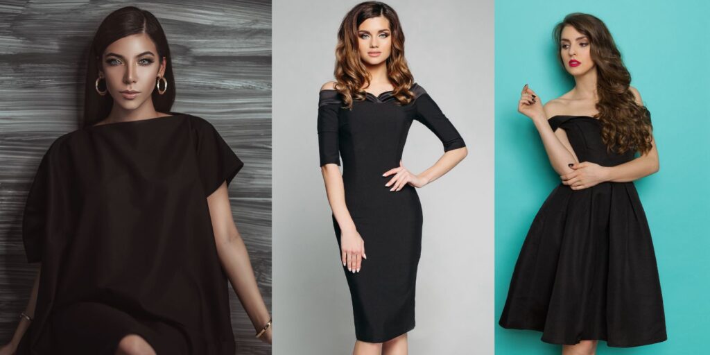vestido negro clásico