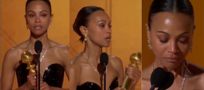 Zoe Saldaña logra el Globo de Oro a mejor actriz de reparto Zoe Saldaña logra el Globo de Oro a mejor actriz de reparto