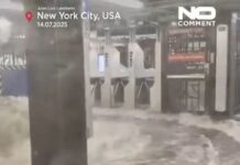 ¡alerta! new york inundado por las fuertes tormentas